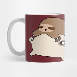 Little Sloth and Pug Mug